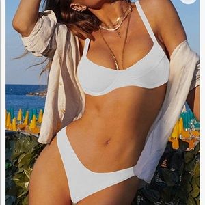 NWT white swimsuit (never worn)